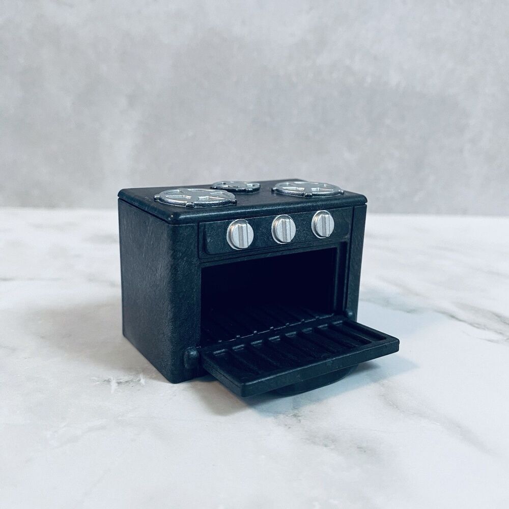 Sylvanian Families Calico Critters - Black Stove Oven Kitchen Furniture
